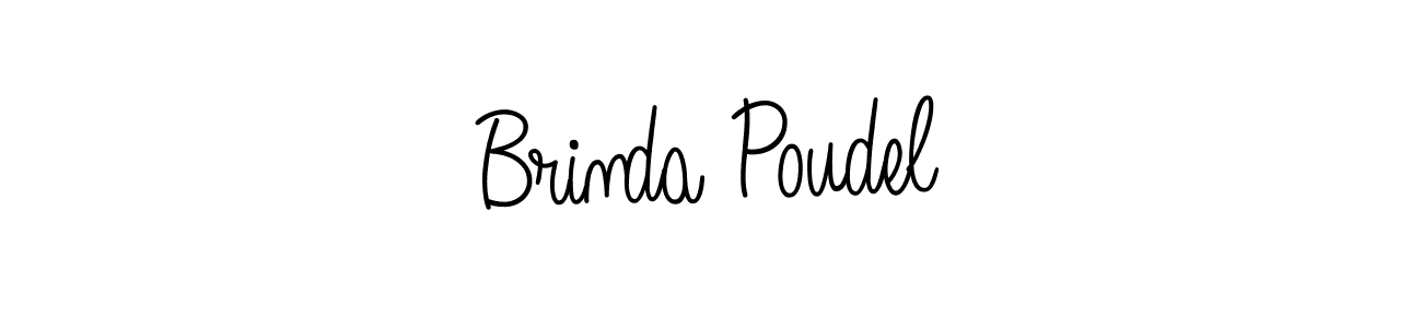 Similarly Angelique-Rose-font-FFP is the best handwritten signature design. Signature creator online .You can use it as an online autograph creator for name Brinda Poudel. Brinda Poudel signature style 5 images and pictures png