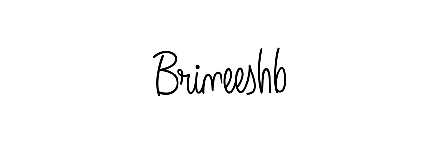 Design your own signature with our free online signature maker. With this signature software, you can create a handwritten (Angelique-Rose-font-FFP) signature for name Brineeshb. Brineeshb signature style 5 images and pictures png