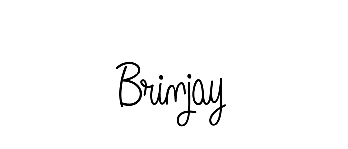 You should practise on your own different ways (Angelique-Rose-font-FFP) to write your name (Brinjay) in signature. don't let someone else do it for you. Brinjay signature style 5 images and pictures png