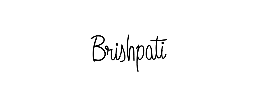 How to make Brishpati name signature. Use Angelique-Rose-font-FFP style for creating short signs online. This is the latest handwritten sign. Brishpati signature style 5 images and pictures png