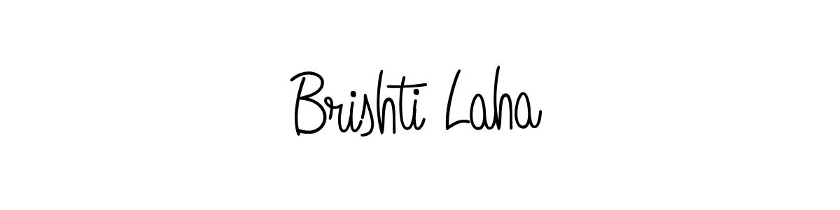 Create a beautiful signature design for name Brishti Laha. With this signature (Angelique-Rose-font-FFP) fonts, you can make a handwritten signature for free. Brishti Laha signature style 5 images and pictures png