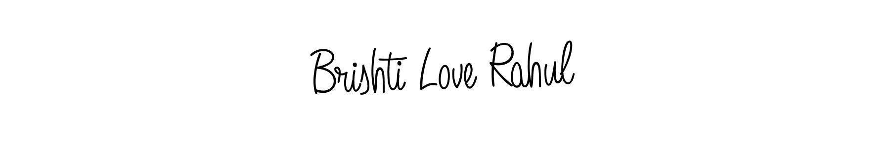 How to make Brishti Love Rahul signature? Angelique-Rose-font-FFP is a professional autograph style. Create handwritten signature for Brishti Love Rahul name. Brishti Love Rahul signature style 5 images and pictures png