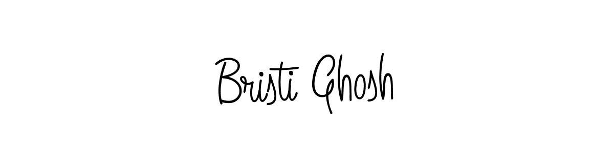 The best way (Angelique-Rose-font-FFP) to make a short signature is to pick only two or three words in your name. The name Bristi Ghosh include a total of six letters. For converting this name. Bristi Ghosh signature style 5 images and pictures png