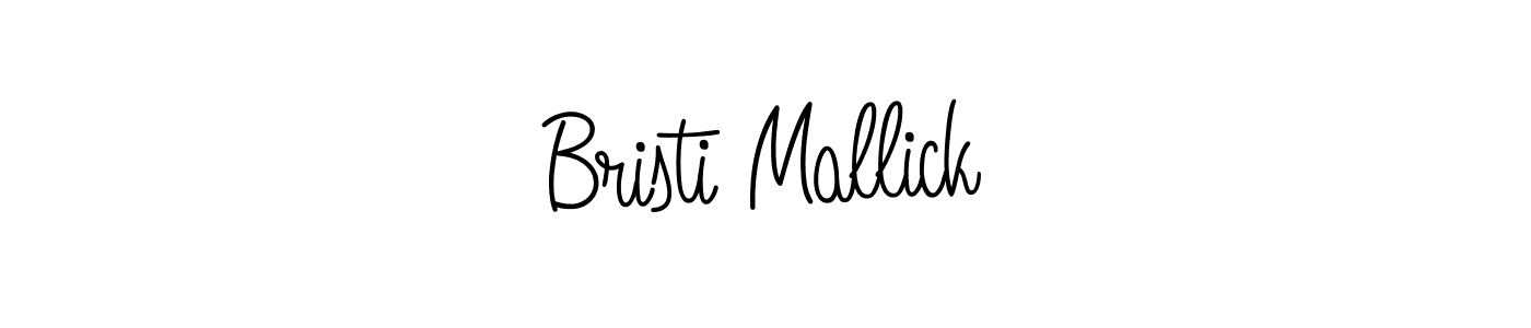 The best way (Angelique-Rose-font-FFP) to make a short signature is to pick only two or three words in your name. The name Bristi Mallick include a total of six letters. For converting this name. Bristi Mallick signature style 5 images and pictures png
