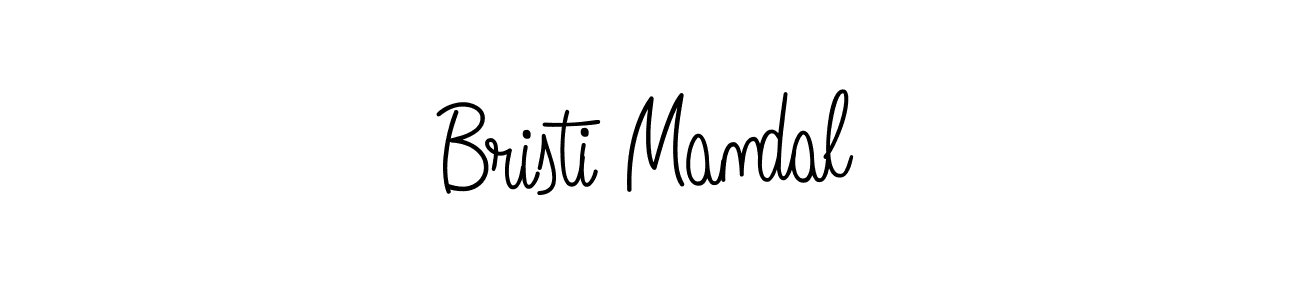 Design your own signature with our free online signature maker. With this signature software, you can create a handwritten (Angelique-Rose-font-FFP) signature for name Bristi Mandal. Bristi Mandal signature style 5 images and pictures png