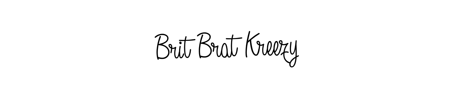 Check out images of Autograph of Brit Brat Kreezy name. Actor Brit Brat Kreezy Signature Style. Angelique-Rose-font-FFP is a professional sign style online. Brit Brat Kreezy signature style 5 images and pictures png