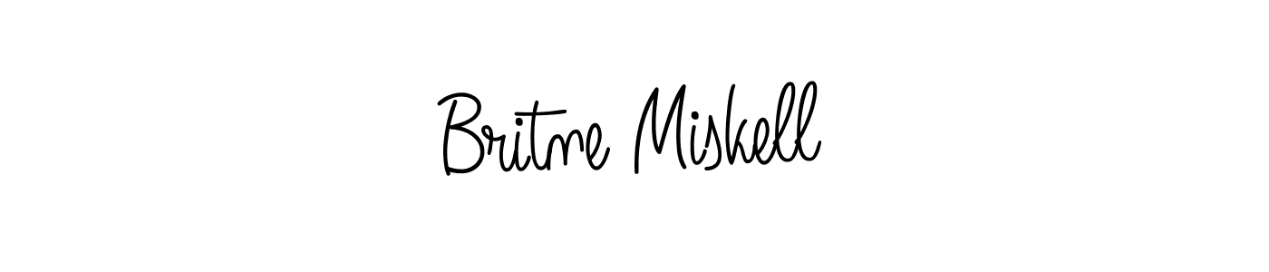 How to make Britne Miskell signature? Angelique-Rose-font-FFP is a professional autograph style. Create handwritten signature for Britne Miskell name. Britne Miskell signature style 5 images and pictures png