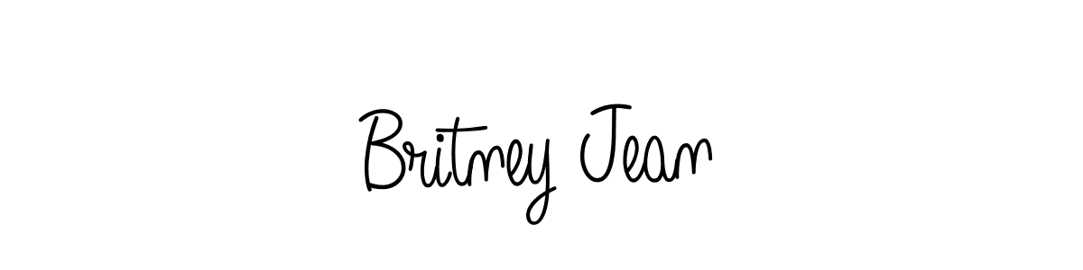 Britney Jean stylish signature style. Best Handwritten Sign (Angelique-Rose-font-FFP) for my name. Handwritten Signature Collection Ideas for my name Britney Jean. Britney Jean signature style 5 images and pictures png