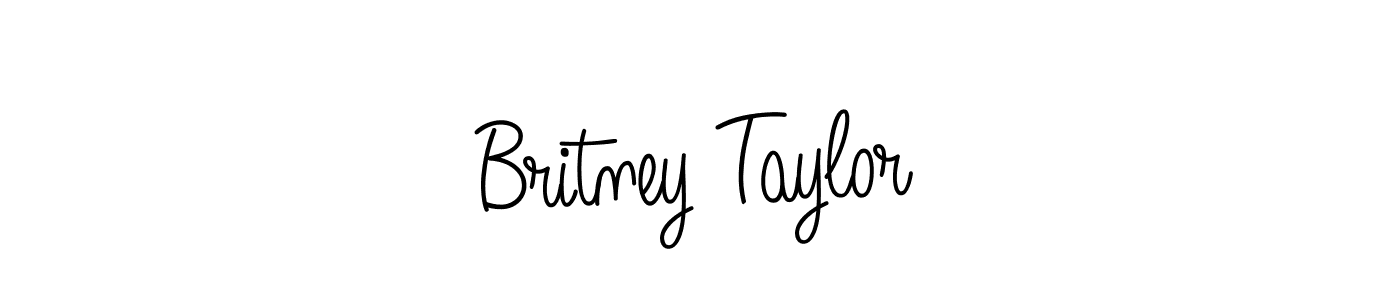 How to make Britney Taylor name signature. Use Angelique-Rose-font-FFP style for creating short signs online. This is the latest handwritten sign. Britney Taylor signature style 5 images and pictures png