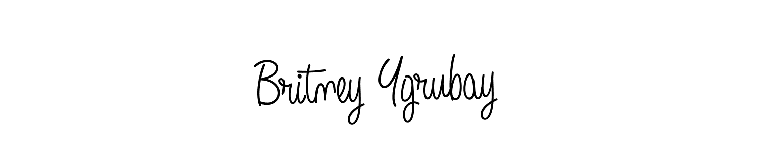 It looks lik you need a new signature style for name Britney Ygrubay. Design unique handwritten (Angelique-Rose-font-FFP) signature with our free signature maker in just a few clicks. Britney Ygrubay signature style 5 images and pictures png