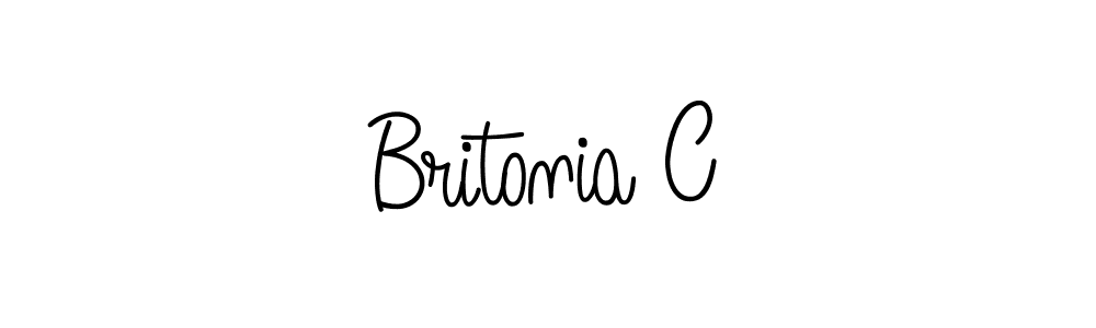 How to Draw Britonia C signature style? Angelique-Rose-font-FFP is a latest design signature styles for name Britonia C. Britonia C signature style 5 images and pictures png