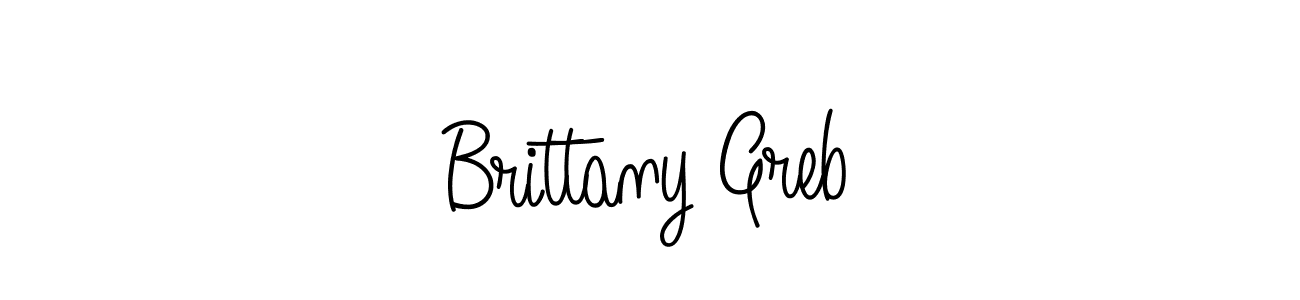 Use a signature maker to create a handwritten signature online. With this signature software, you can design (Angelique-Rose-font-FFP) your own signature for name Brittany Greb. Brittany Greb signature style 5 images and pictures png