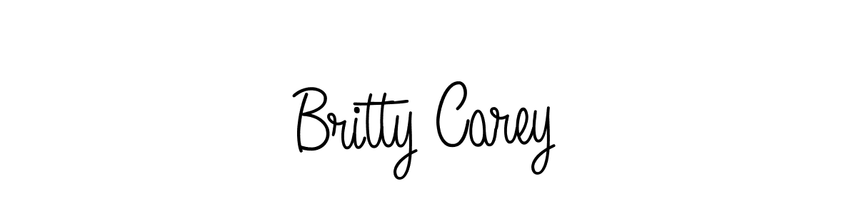 The best way (Angelique-Rose-font-FFP) to make a short signature is to pick only two or three words in your name. The name Britty Carey include a total of six letters. For converting this name. Britty Carey signature style 5 images and pictures png