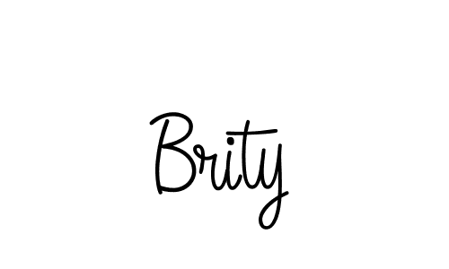 The best way (Angelique-Rose-font-FFP) to make a short signature is to pick only two or three words in your name. The name Brity include a total of six letters. For converting this name. Brity signature style 5 images and pictures png