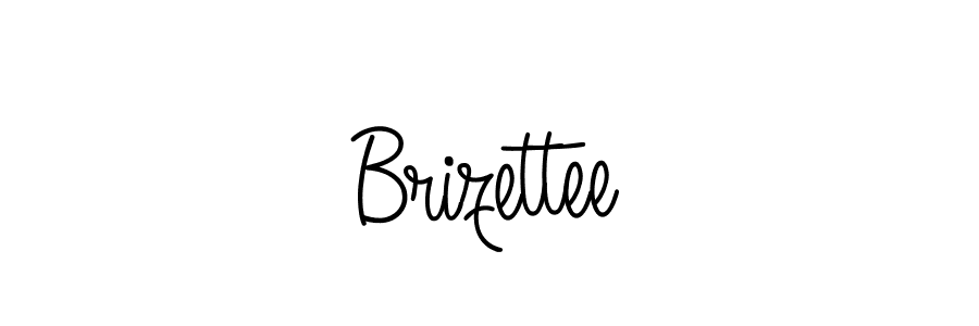 Make a beautiful signature design for name Brizettee. With this signature (Angelique-Rose-font-FFP) style, you can create a handwritten signature for free. Brizettee signature style 5 images and pictures png