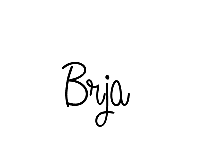 The best way (Angelique-Rose-font-FFP) to make a short signature is to pick only two or three words in your name. The name Brja include a total of six letters. For converting this name. Brja signature style 5 images and pictures png