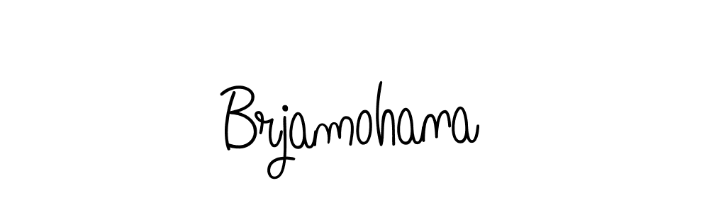 Brjamohana stylish signature style. Best Handwritten Sign (Angelique-Rose-font-FFP) for my name. Handwritten Signature Collection Ideas for my name Brjamohana. Brjamohana signature style 5 images and pictures png