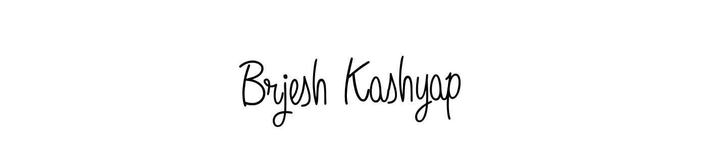 How to make Brjesh Kashyap signature? Angelique-Rose-font-FFP is a professional autograph style. Create handwritten signature for Brjesh Kashyap name. Brjesh Kashyap signature style 5 images and pictures png