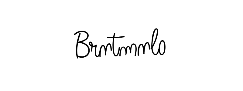 The best way (Angelique-Rose-font-FFP) to make a short signature is to pick only two or three words in your name. The name Brntmnlo include a total of six letters. For converting this name. Brntmnlo signature style 5 images and pictures png