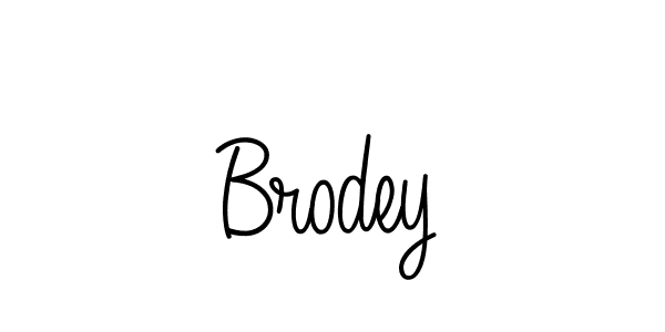 How to make Brodey name signature. Use Angelique-Rose-font-FFP style for creating short signs online. This is the latest handwritten sign. Brodey signature style 5 images and pictures png