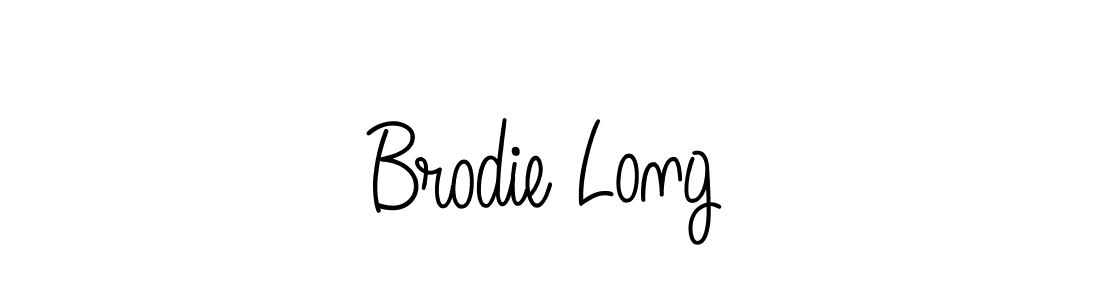 How to make Brodie Long name signature. Use Angelique-Rose-font-FFP style for creating short signs online. This is the latest handwritten sign. Brodie Long signature style 5 images and pictures png