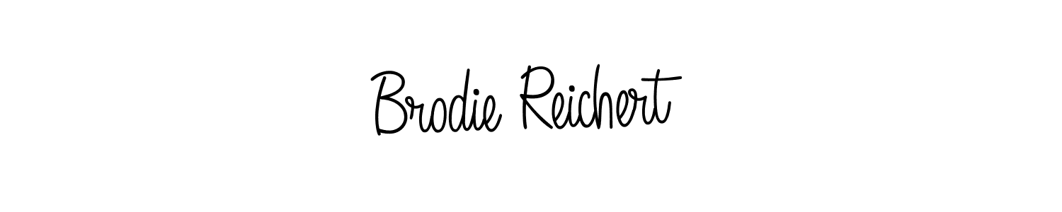 Design your own signature with our free online signature maker. With this signature software, you can create a handwritten (Angelique-Rose-font-FFP) signature for name Brodie Reichert. Brodie Reichert signature style 5 images and pictures png