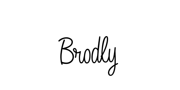 Use a signature maker to create a handwritten signature online. With this signature software, you can design (Angelique-Rose-font-FFP) your own signature for name Brodly. Brodly signature style 5 images and pictures png