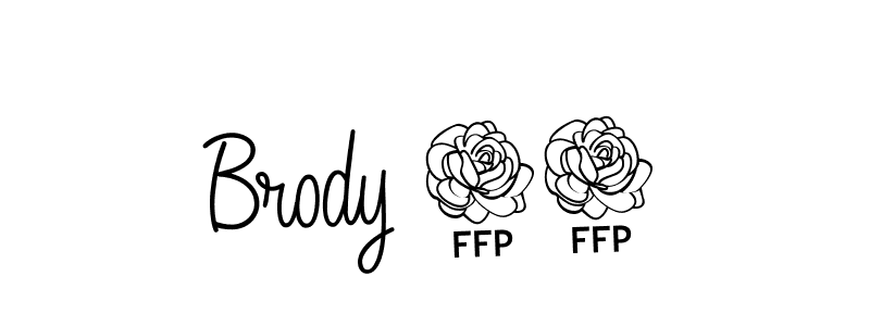 You should practise on your own different ways (Angelique-Rose-font-FFP) to write your name (Brody 18) in signature. don't let someone else do it for you. Brody 18 signature style 5 images and pictures png