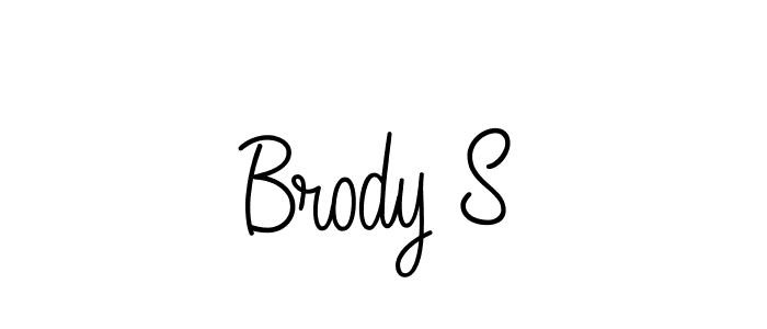 How to make Brody S name signature. Use Angelique-Rose-font-FFP style for creating short signs online. This is the latest handwritten sign. Brody S signature style 5 images and pictures png