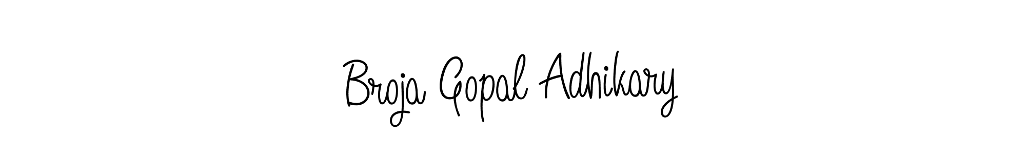 Create a beautiful signature design for name Broja Gopal Adhikary. With this signature (Angelique-Rose-font-FFP) fonts, you can make a handwritten signature for free. Broja Gopal Adhikary signature style 5 images and pictures png