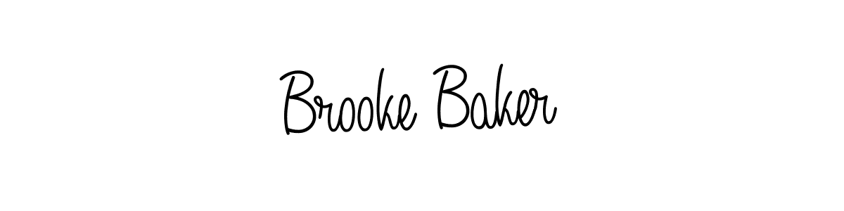 Design your own signature with our free online signature maker. With this signature software, you can create a handwritten (Angelique-Rose-font-FFP) signature for name Brooke Baker. Brooke Baker signature style 5 images and pictures png