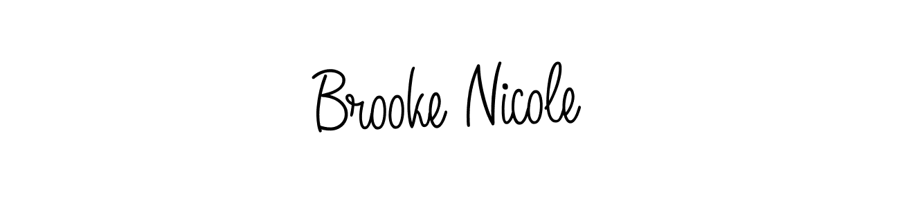 Design your own signature with our free online signature maker. With this signature software, you can create a handwritten (Angelique-Rose-font-FFP) signature for name Brooke Nicole. Brooke Nicole signature style 5 images and pictures png
