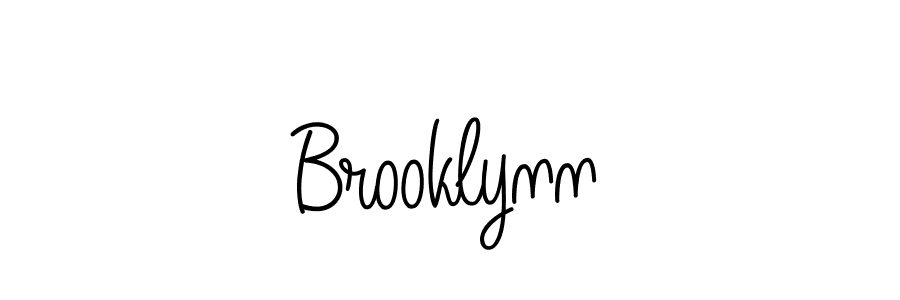 Create a beautiful signature design for name Brooklynn. With this signature (Angelique-Rose-font-FFP) fonts, you can make a handwritten signature for free. Brooklynn signature style 5 images and pictures png