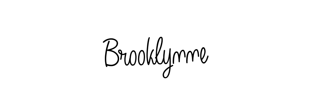 Brooklynne stylish signature style. Best Handwritten Sign (Angelique-Rose-font-FFP) for my name. Handwritten Signature Collection Ideas for my name Brooklynne. Brooklynne signature style 5 images and pictures png