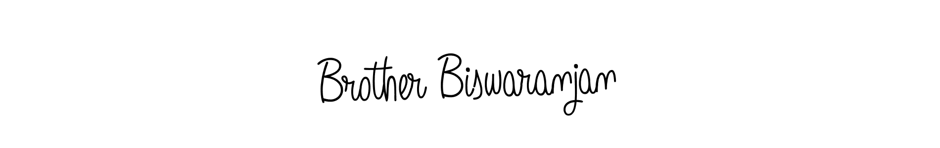 Brother Biswaranjan stylish signature style. Best Handwritten Sign (Angelique-Rose-font-FFP) for my name. Handwritten Signature Collection Ideas for my name Brother Biswaranjan. Brother Biswaranjan signature style 5 images and pictures png