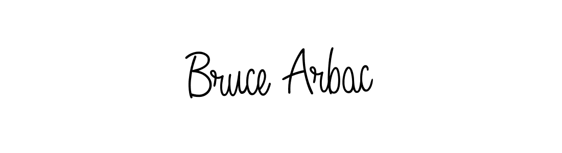 Make a beautiful signature design for name Bruce Arbac. With this signature (Angelique-Rose-font-FFP) style, you can create a handwritten signature for free. Bruce Arbac signature style 5 images and pictures png