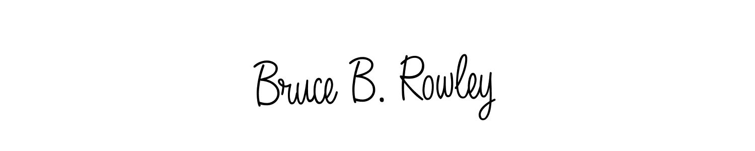 Bruce B. Rowley stylish signature style. Best Handwritten Sign (Angelique-Rose-font-FFP) for my name. Handwritten Signature Collection Ideas for my name Bruce B. Rowley. Bruce B. Rowley signature style 5 images and pictures png