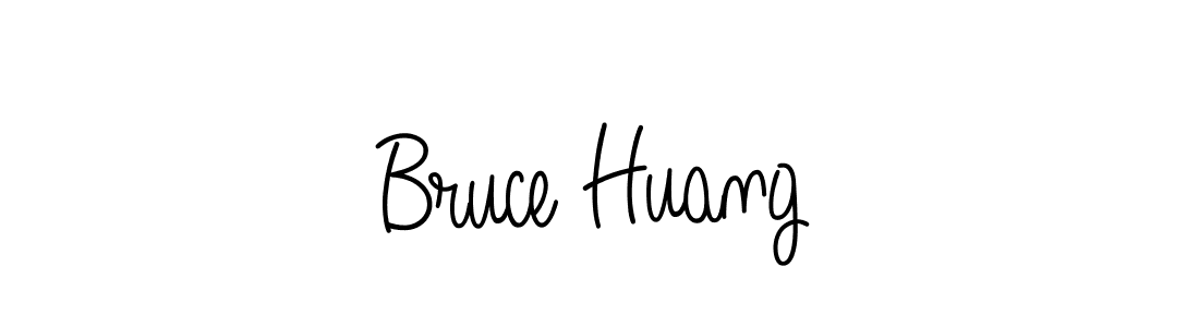 How to make Bruce Huang name signature. Use Angelique-Rose-font-FFP style for creating short signs online. This is the latest handwritten sign. Bruce Huang signature style 5 images and pictures png