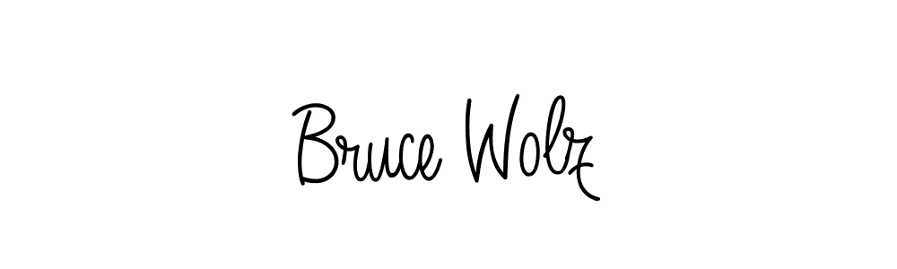 How to make Bruce Wolz signature? Angelique-Rose-font-FFP is a professional autograph style. Create handwritten signature for Bruce Wolz name. Bruce Wolz signature style 5 images and pictures png