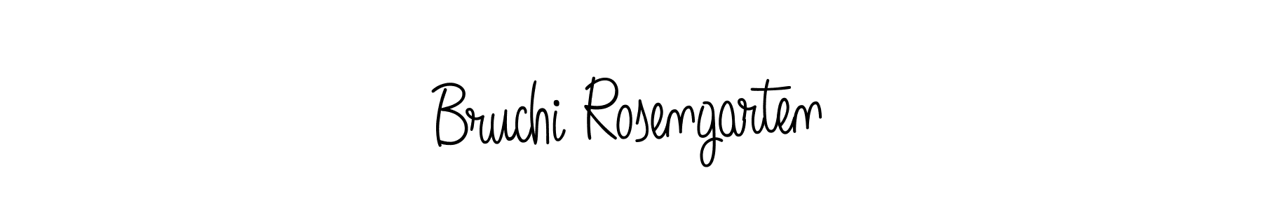 The best way (Angelique-Rose-font-FFP) to make a short signature is to pick only two or three words in your name. The name Bruchi Rosengarten include a total of six letters. For converting this name. Bruchi Rosengarten signature style 5 images and pictures png