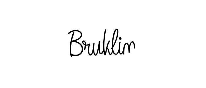 How to Draw Bruklin signature style? Angelique-Rose-font-FFP is a latest design signature styles for name Bruklin. Bruklin signature style 5 images and pictures png