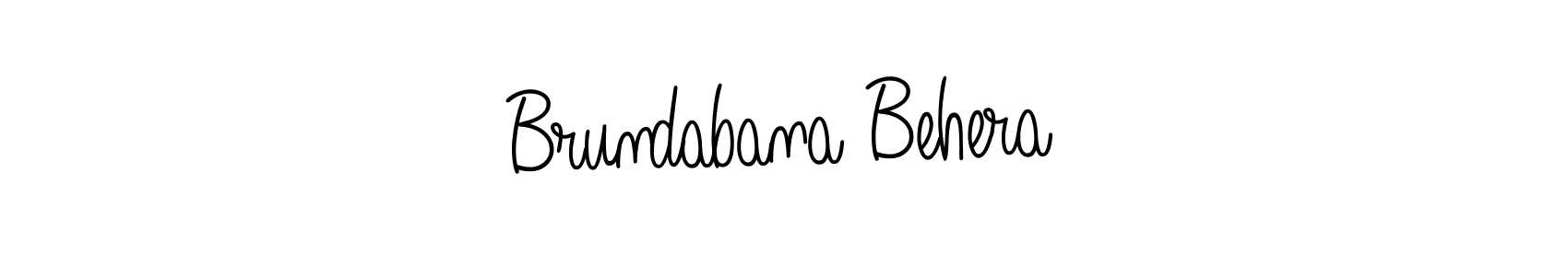 You should practise on your own different ways (Angelique-Rose-font-FFP) to write your name (Brundabana Behera) in signature. don't let someone else do it for you. Brundabana Behera signature style 5 images and pictures png