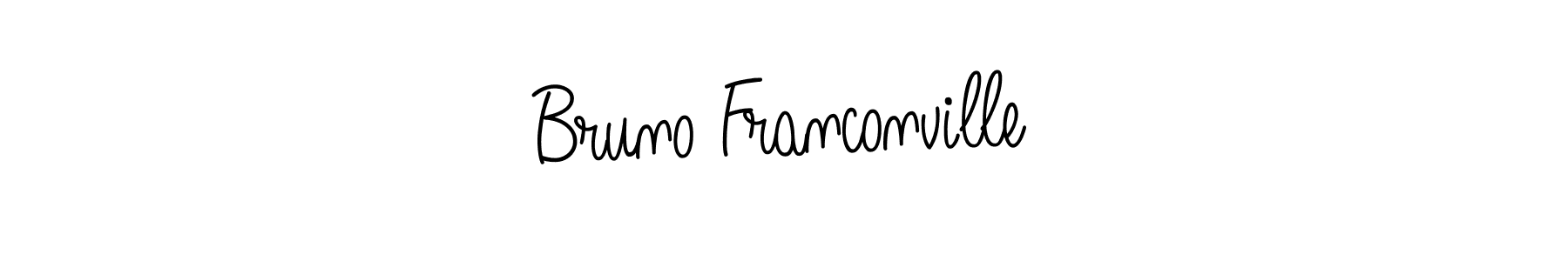 How to make Bruno Franconville name signature. Use Angelique-Rose-font-FFP style for creating short signs online. This is the latest handwritten sign. Bruno Franconville signature style 5 images and pictures png