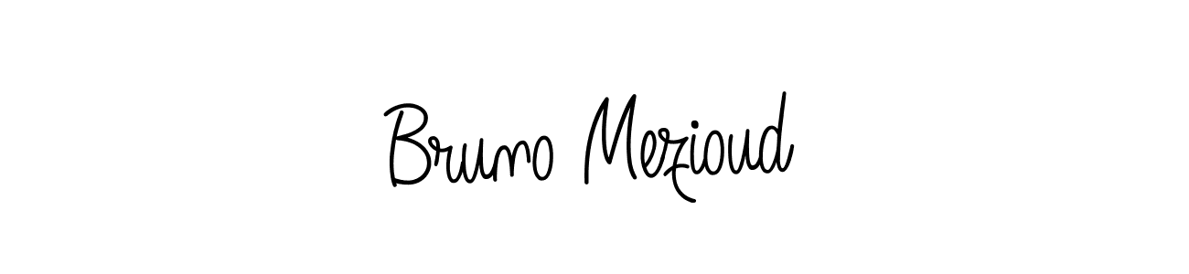 if you are searching for the best signature style for your name Bruno Mezioud. so please give up your signature search. here we have designed multiple signature styles  using Angelique-Rose-font-FFP. Bruno Mezioud signature style 5 images and pictures png