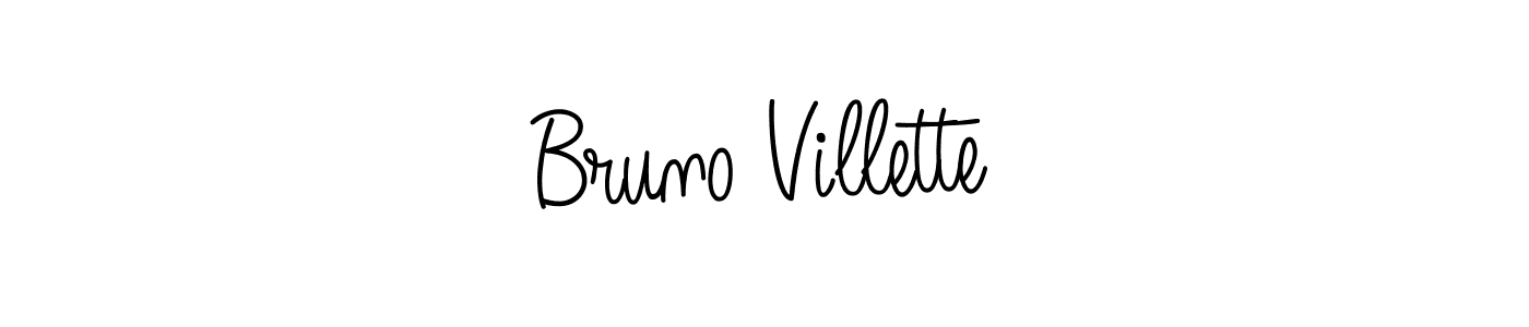 How to make Bruno Villette name signature. Use Angelique-Rose-font-FFP style for creating short signs online. This is the latest handwritten sign. Bruno Villette signature style 5 images and pictures png