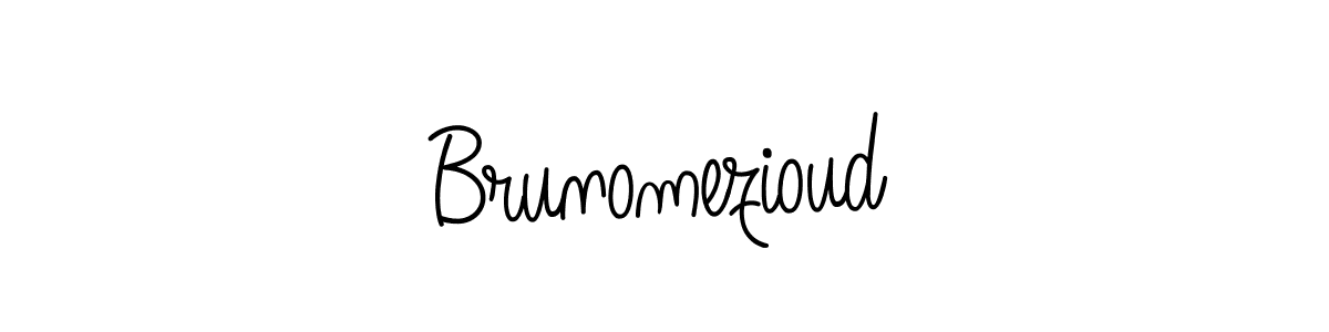 The best way (Angelique-Rose-font-FFP) to make a short signature is to pick only two or three words in your name. The name Brunomezioud include a total of six letters. For converting this name. Brunomezioud signature style 5 images and pictures png