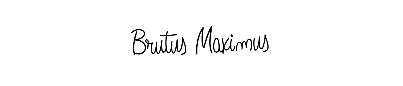 Brutus Maximus stylish signature style. Best Handwritten Sign (Angelique-Rose-font-FFP) for my name. Handwritten Signature Collection Ideas for my name Brutus Maximus. Brutus Maximus signature style 5 images and pictures png