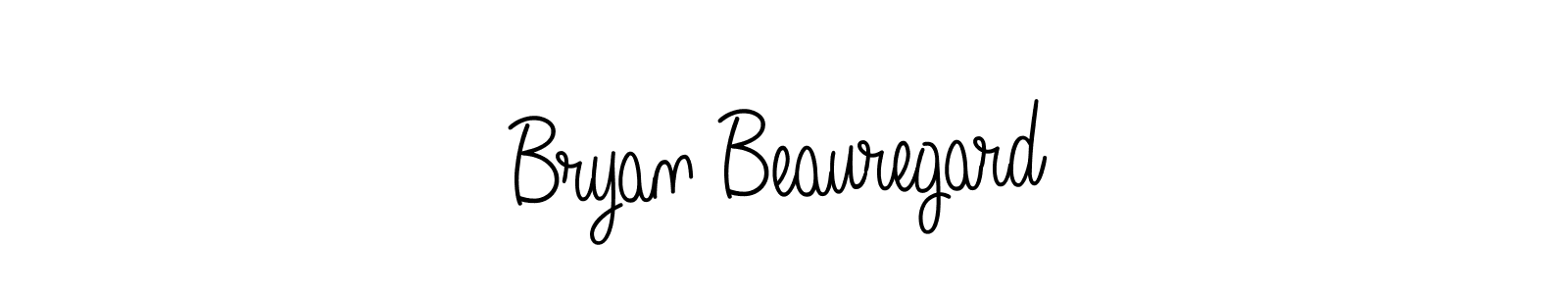 You should practise on your own different ways (Angelique-Rose-font-FFP) to write your name (Bryan Beauregard) in signature. don't let someone else do it for you. Bryan Beauregard signature style 5 images and pictures png