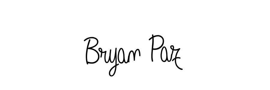 Bryan Paz stylish signature style. Best Handwritten Sign (Angelique-Rose-font-FFP) for my name. Handwritten Signature Collection Ideas for my name Bryan Paz. Bryan Paz signature style 5 images and pictures png