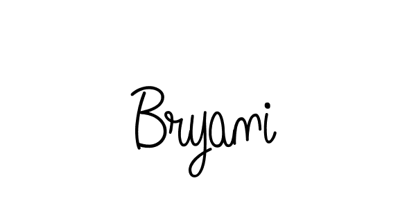 You should practise on your own different ways (Angelique-Rose-font-FFP) to write your name (Bryani) in signature. don't let someone else do it for you. Bryani signature style 5 images and pictures png